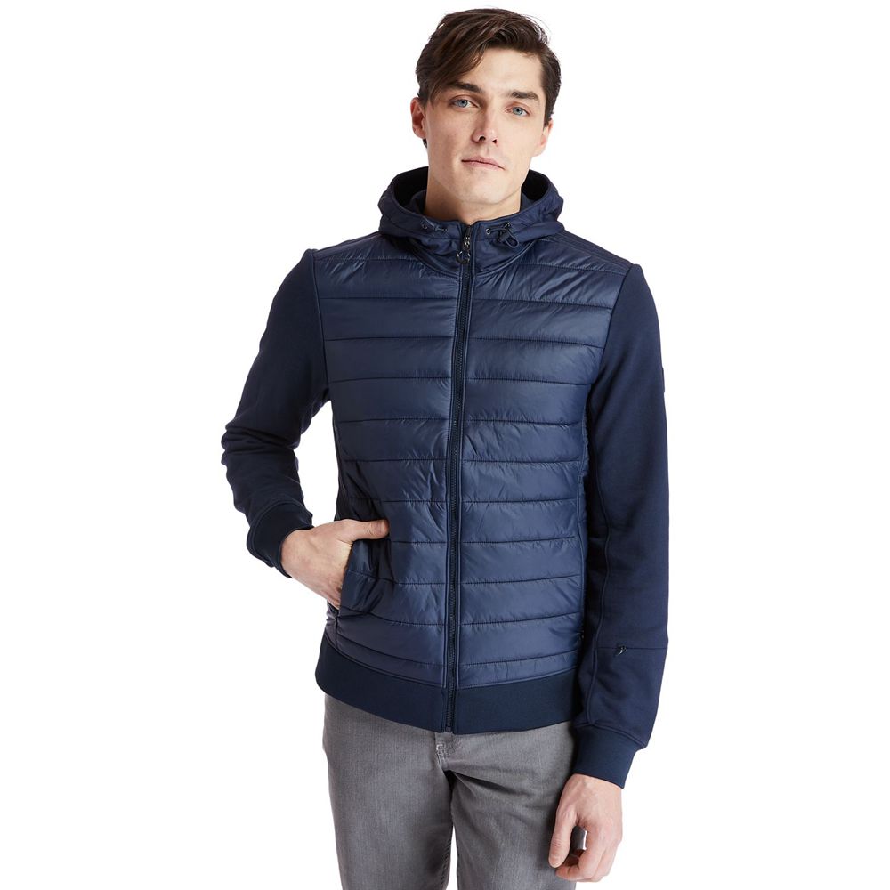 Chaquetas Timberland Hombre Mt. Cabot Hybrid Azul Marino - Chile WXO-618297